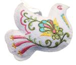 foto Vy��van� dekorace - b�l� holubice